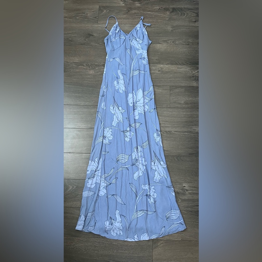 Blue Floral Maxi Dress